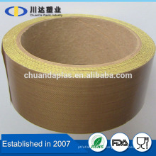 Amostras grátis China teflon de alta pegajosa PTFE revestido fitas de tecido de fibra de vidro com papel de liberação